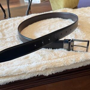 Men's Black Leather Belt